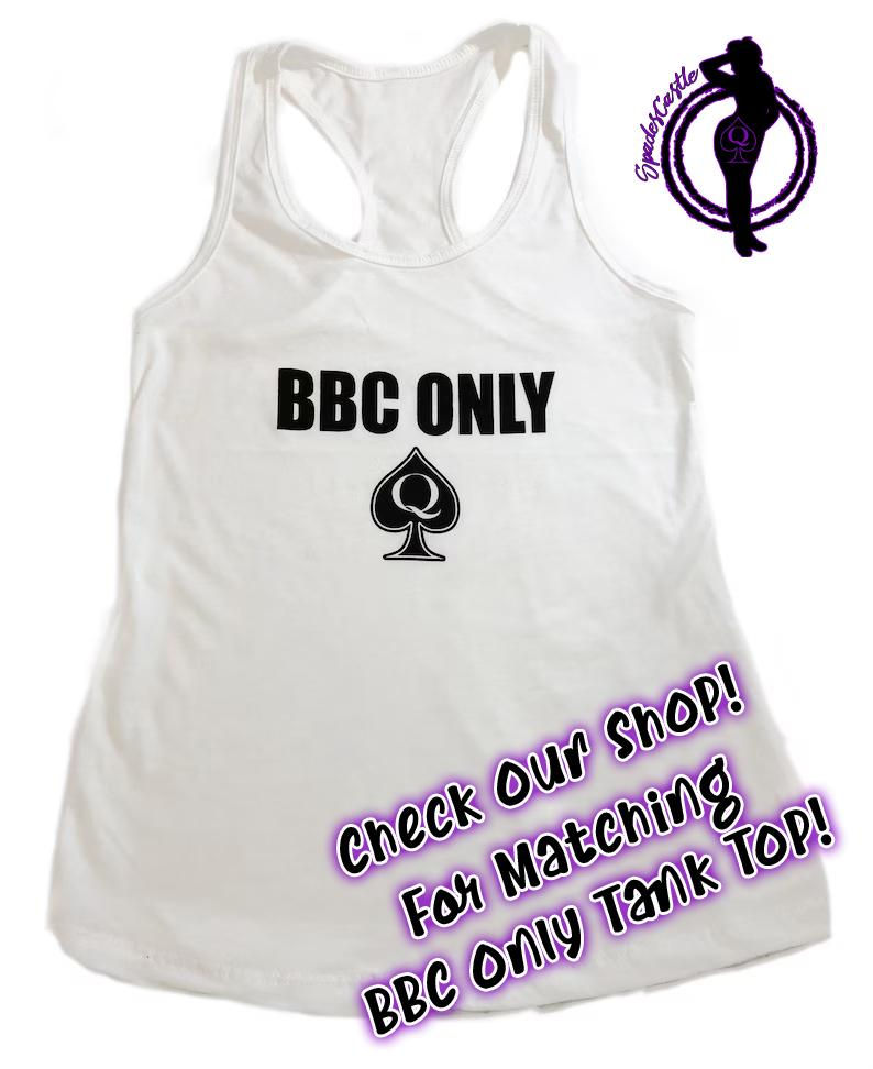 Thumbnail: BBC Only Hotwife Thong Cuckold Lingerie QoS Queen of Spades Screen Printed with 