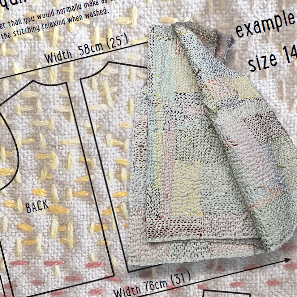 slow stitched waistcoat