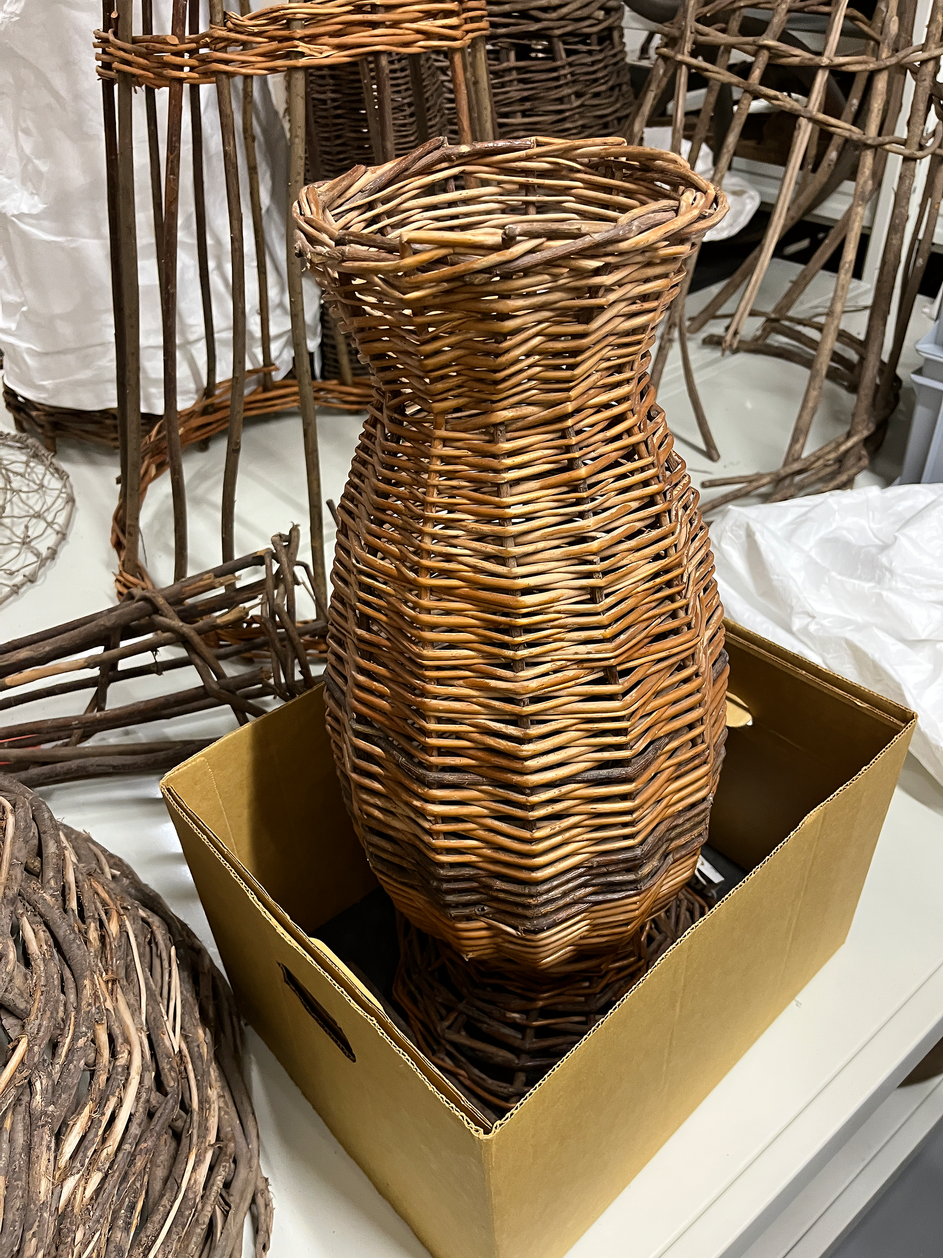 Woven Welsh basket