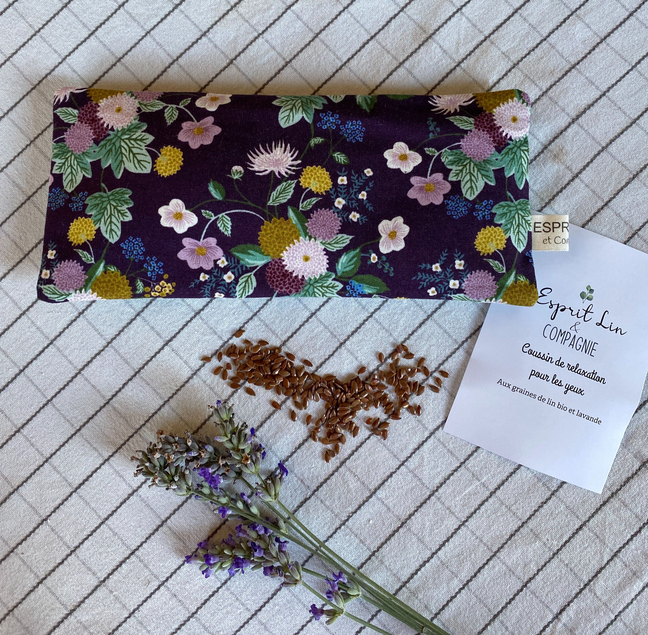 Coussin de relaxation pour les yeux aux graines de lin bio