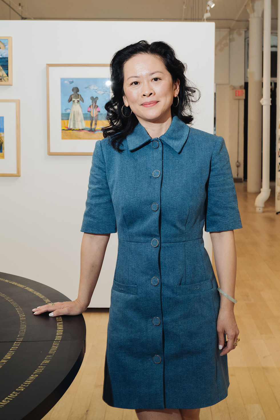 NEW LIGHT: Yng-Ru Chen in her new gallery space in Boston. Courtesy photo bv Vikram Valluri/BFA.com