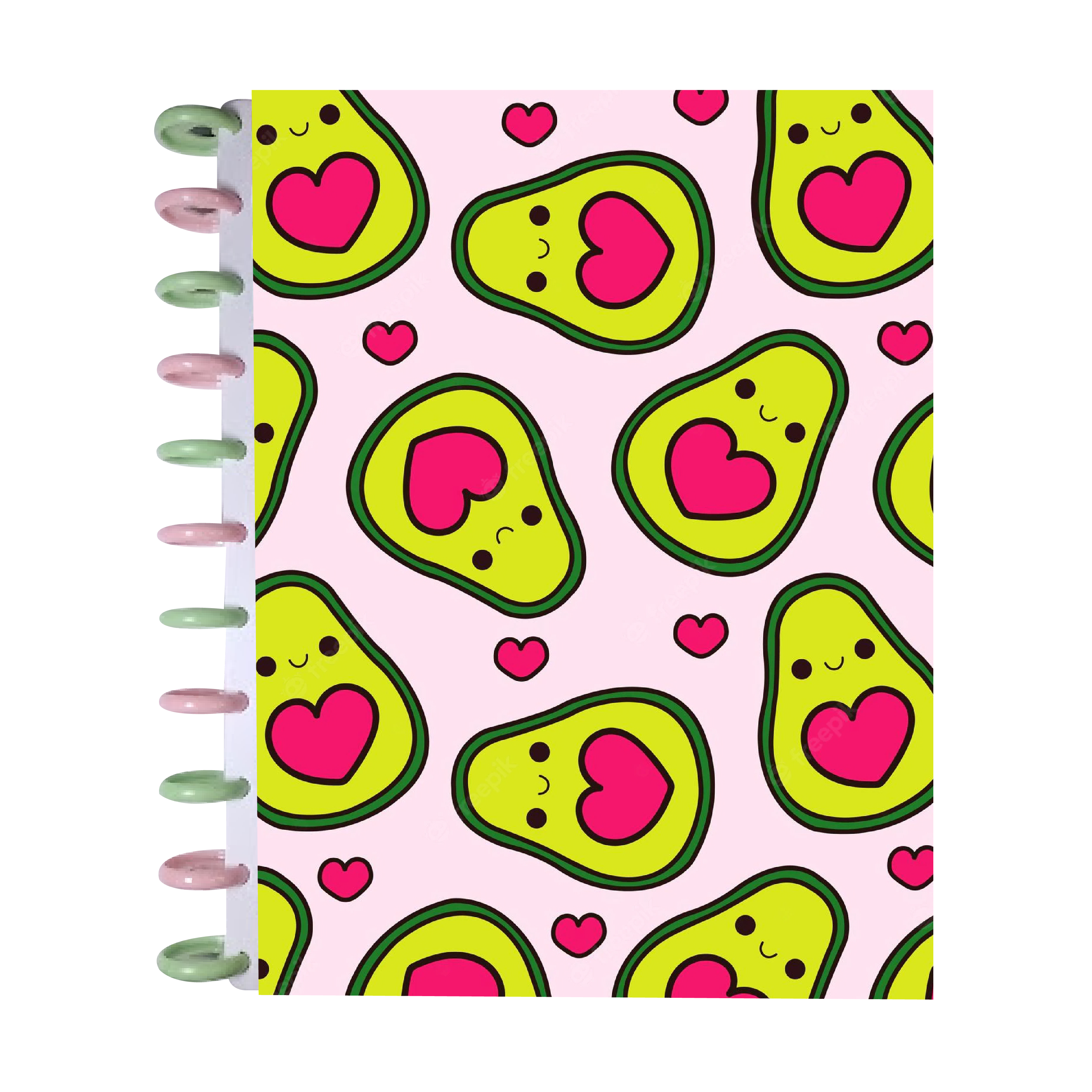 Cuaderno de Discos Profesional Pasta Dura Mod Aguacatito