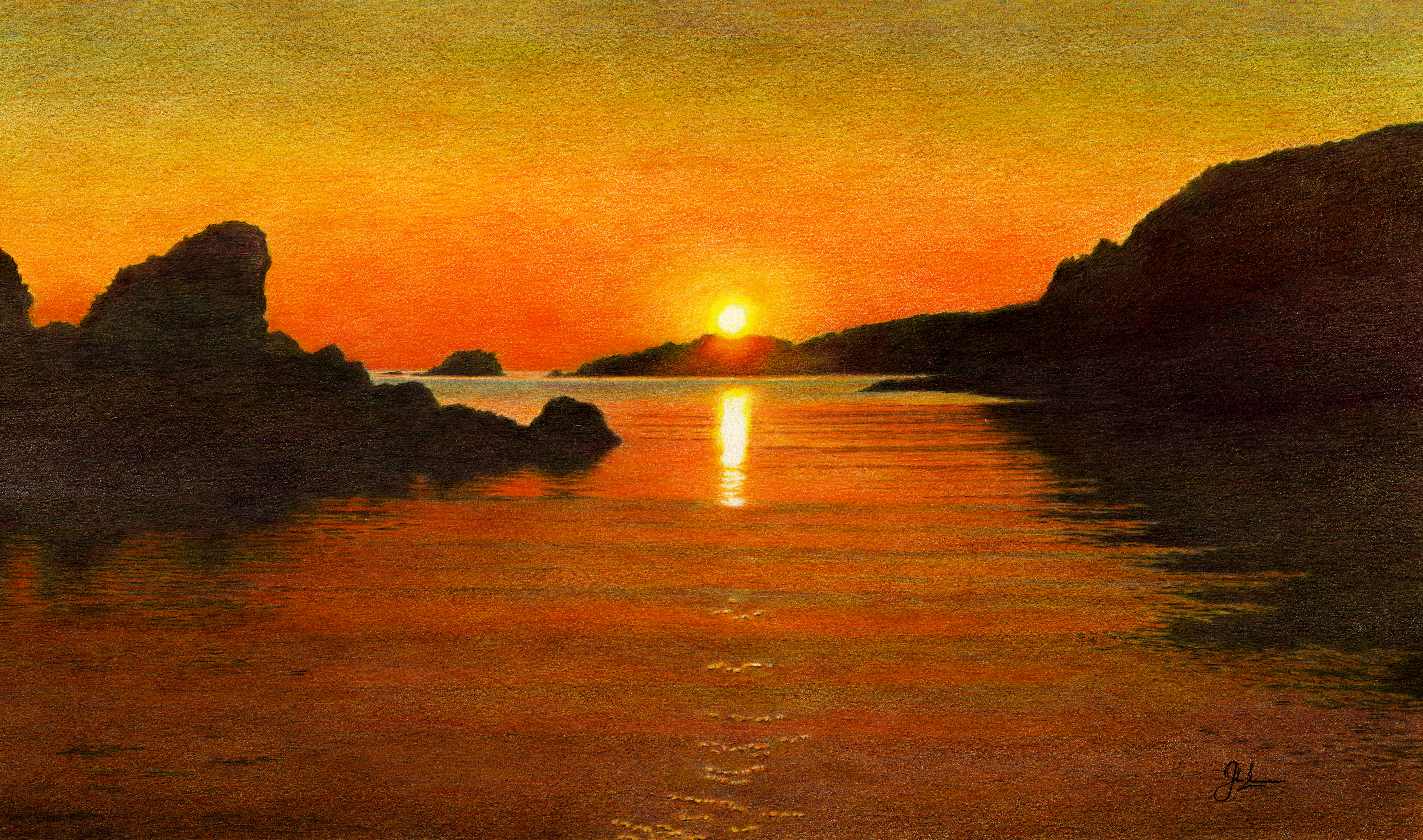Spiggie Bay Sunset