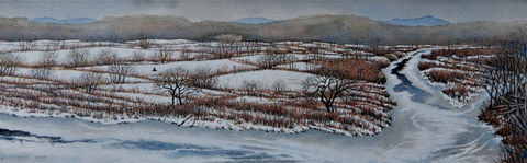 Sheepscot River and Winter Fields