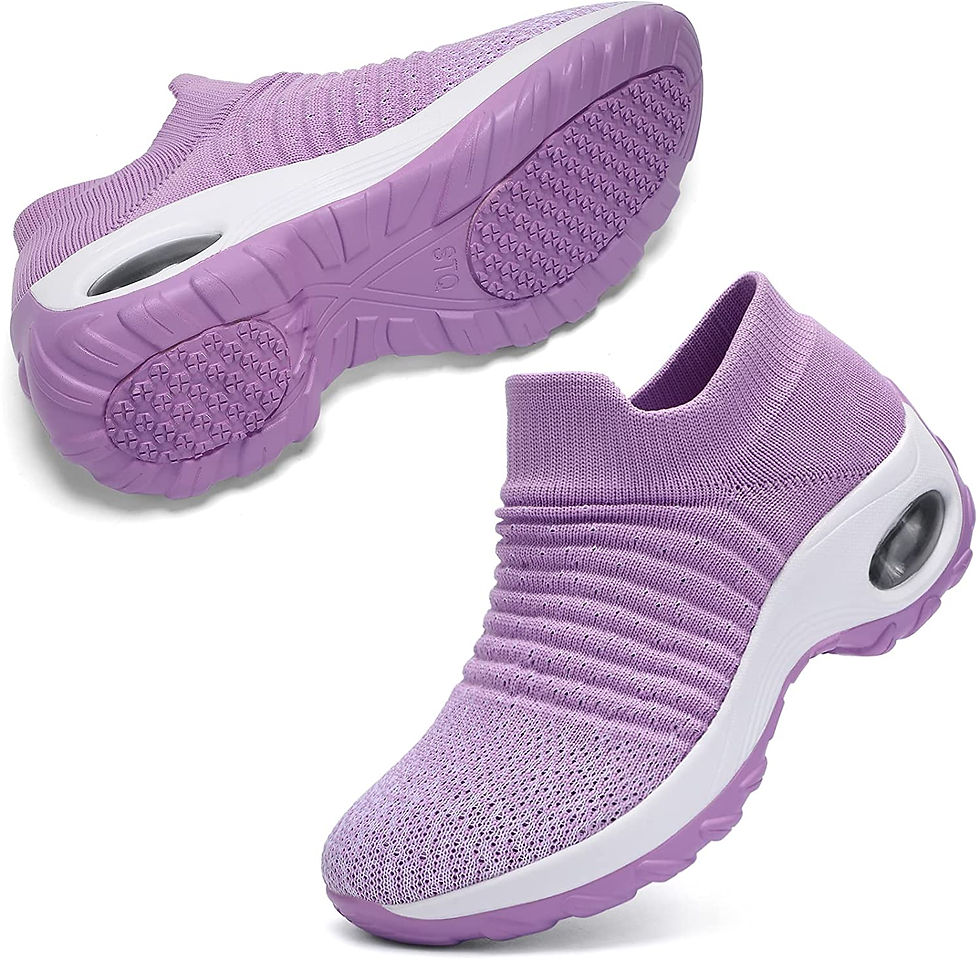 Миниатюра: STQ Slip On Breathe Mesh Walking Shoes Women Fashion Sneakers Comfort Wedge Pla