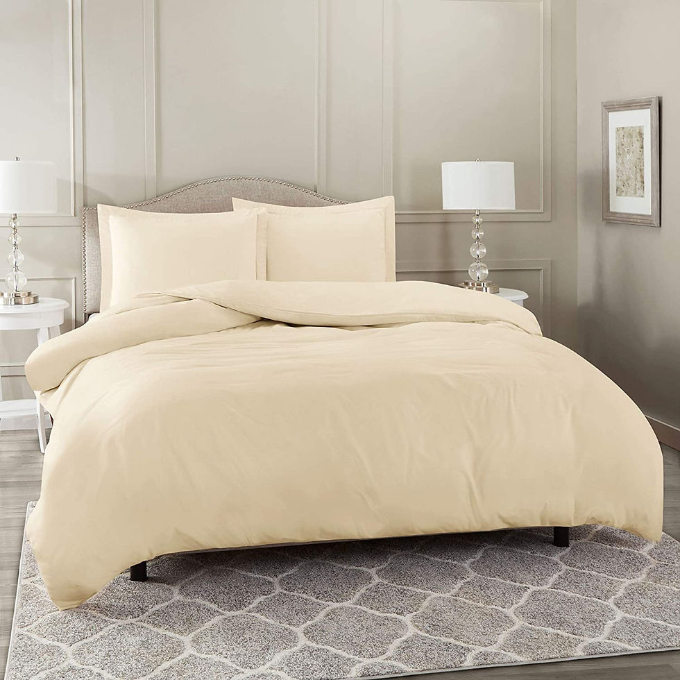 الصورة المصغرة: Nestl White Duvet Cover Queen Size - Soft Queen Duvet Cover Set, 3 Piece Double