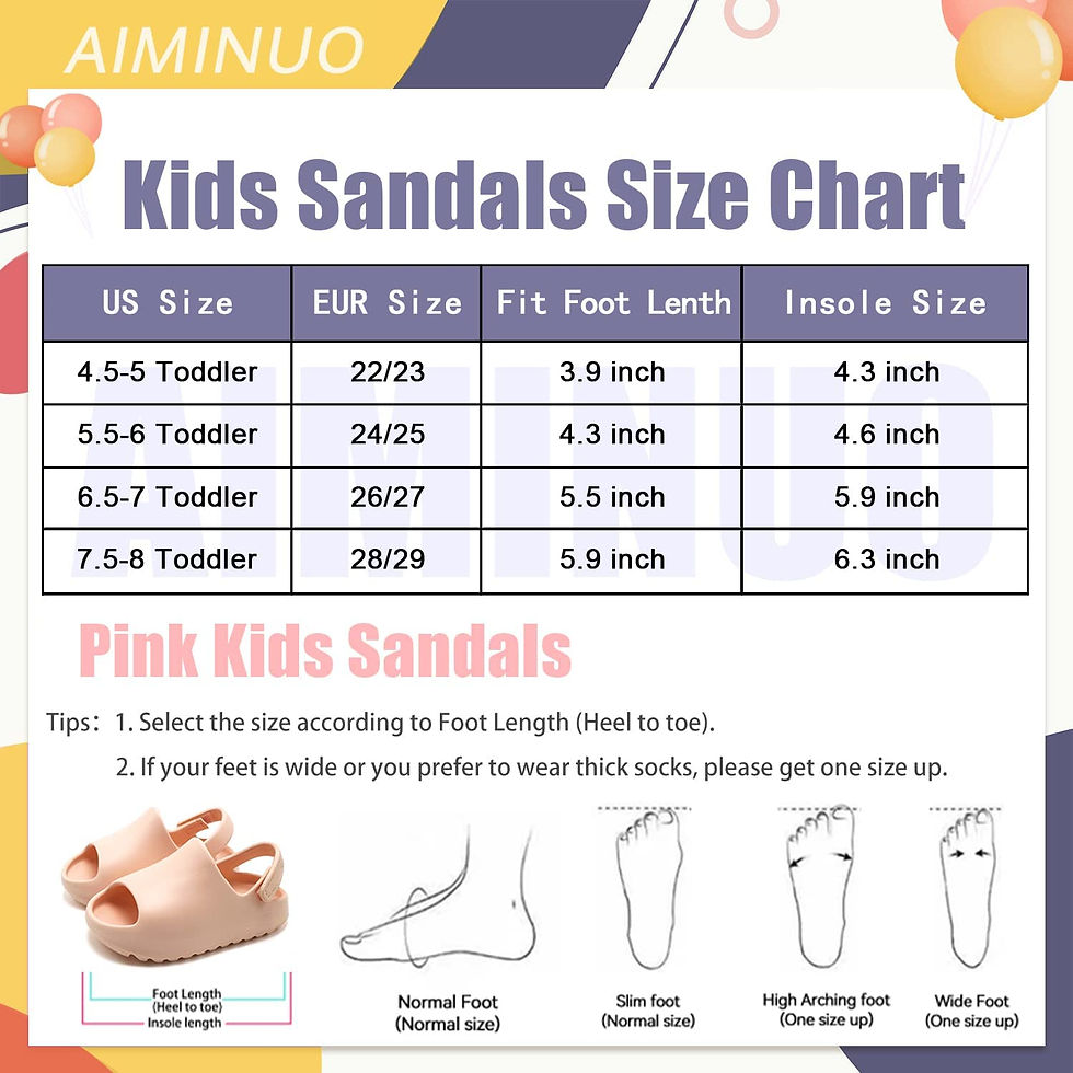 サムネイル： Toddler Little Kids Slides Sandals, Kid Summer Slip-On Sandals,Shower Beach poo