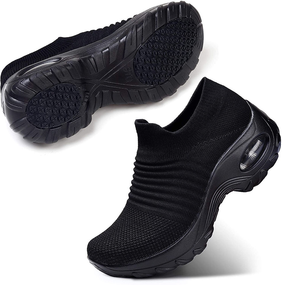 Миниатюра: STQ Slip On Breathe Mesh Walking Shoes Women Fashion Sneakers Comfort Wedge Pla