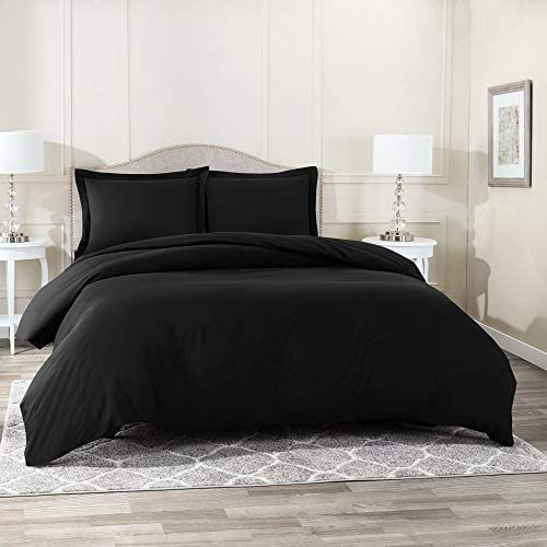 الصورة المصغرة: Nestl White Duvet Cover Queen Size - Soft Queen Duvet Cover Set, 3 Piece Double