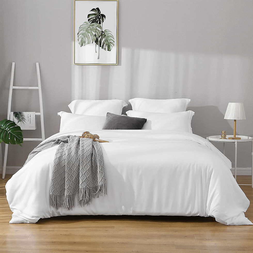 الصورة المصغرة: Duvet Covers Queen Size - Ultra Soft and Breathable Bedding Comforter Cover Set