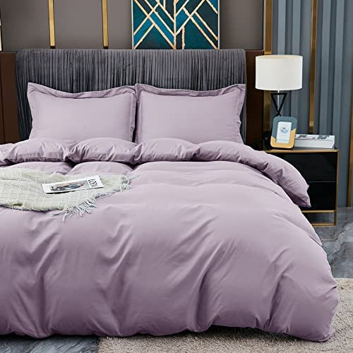 الصورة المصغرة: Duvet Covers Queen Size - Ultra Soft and Breathable Bedding Comforter Cover Set