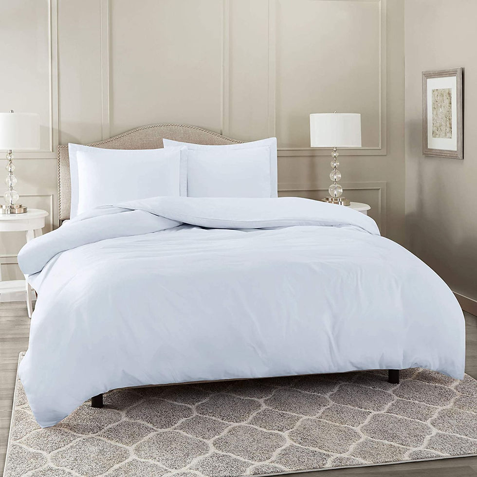 الصورة المصغرة: Nestl White Duvet Cover Queen Size - Soft Queen Duvet Cover Set, 3 Piece Double