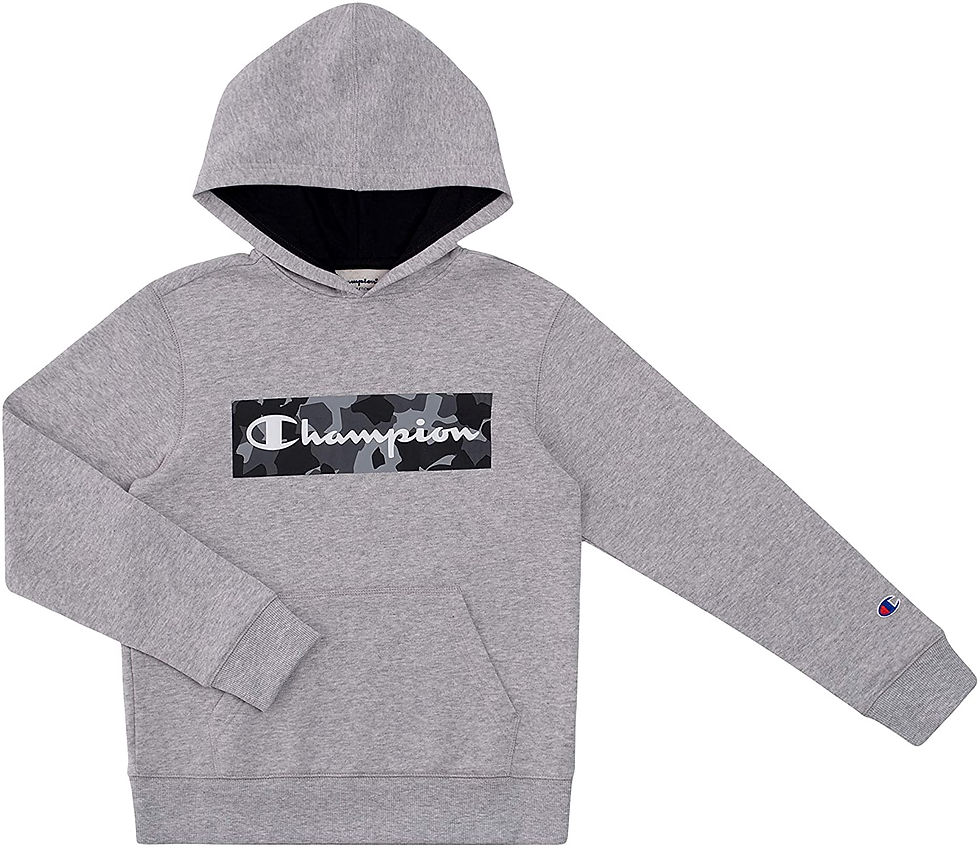 Thumbnail: Champion Kids Clothes Sweatshirts Youth Heritage Fleece Pull On Hoody Sweatshir