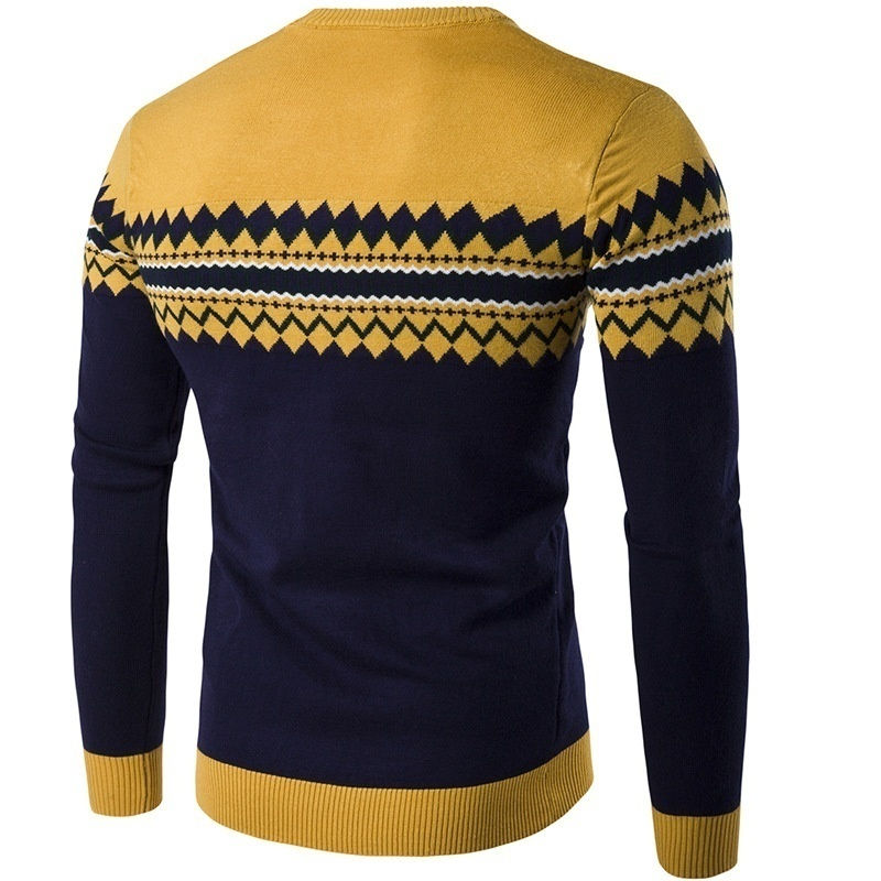 الصورة المصغرة: New Autumn Men's Sweater Winter Pullover Cotton Casual O Neck Jumpers Thin Male