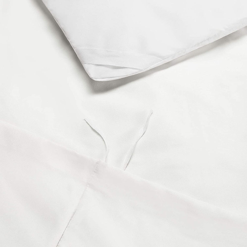الصورة المصغرة: Nestl White Duvet Cover Queen Size - Soft Queen Duvet Cover Set, 3 Piece Double