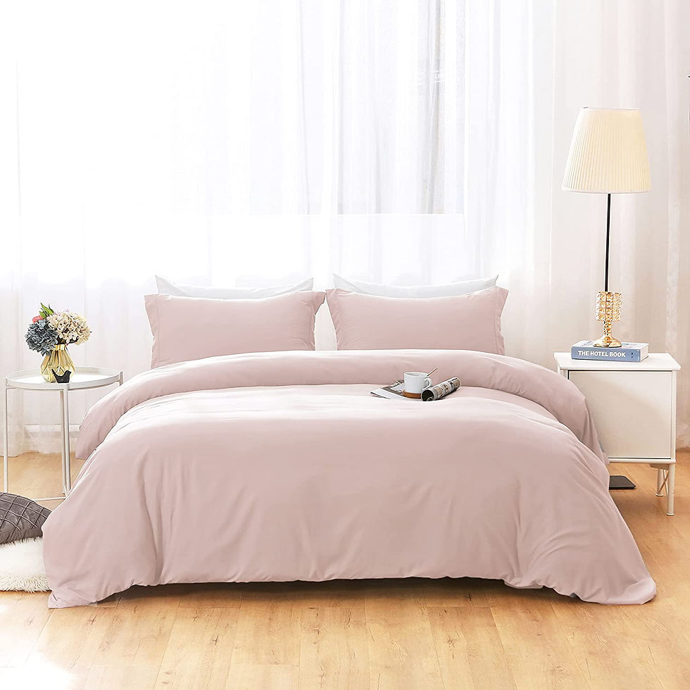 الصورة المصغرة: Duvet Covers Queen Size - Ultra Soft and Breathable Bedding Comforter Cover Set