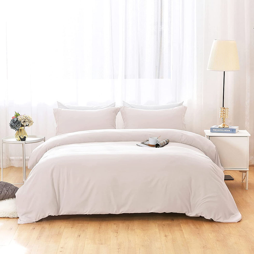 الصورة المصغرة: Duvet Covers Queen Size - Ultra Soft and Breathable Bedding Comforter Cover Set