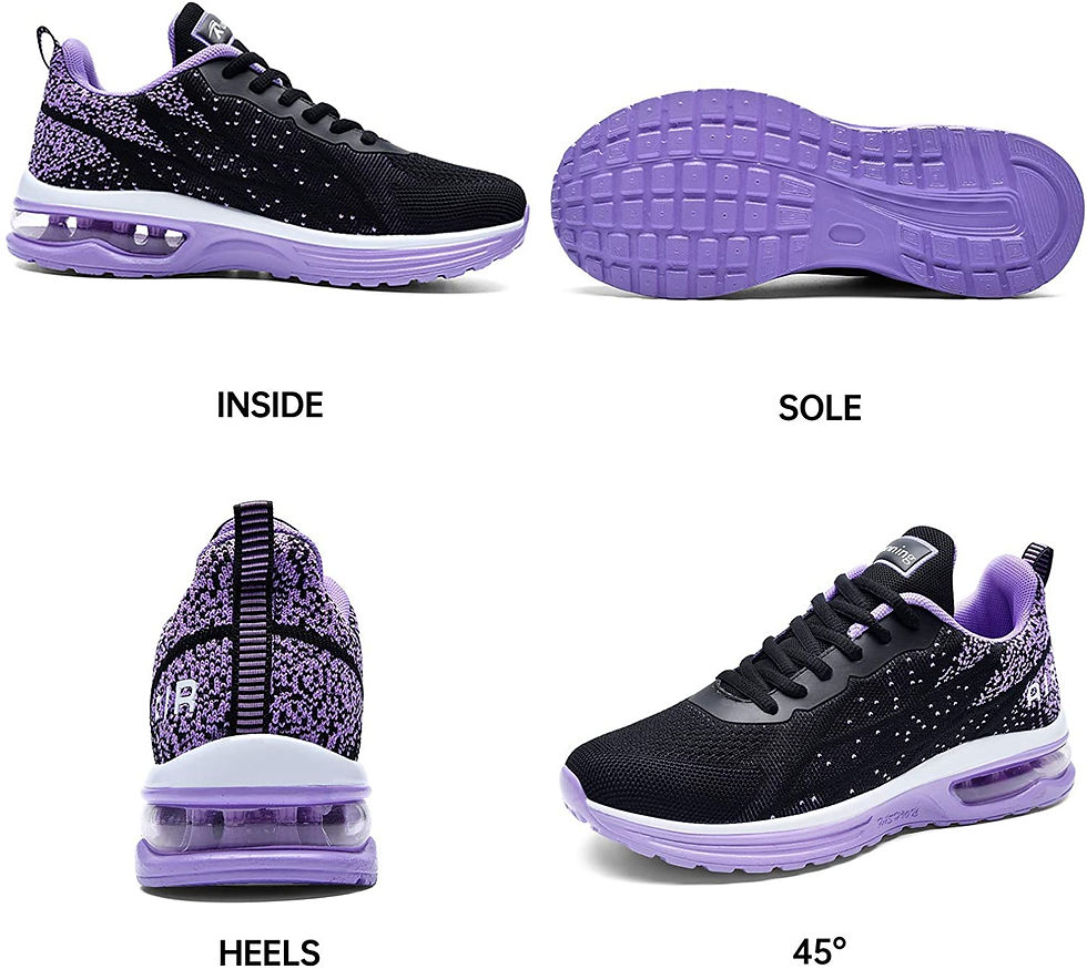 थंबनेल: Autper Women's Air Athletic Tennis Running Sneakers Lightweight Sport Gym Joggi