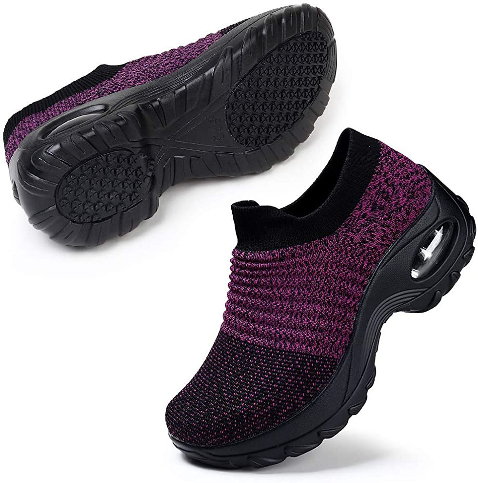 Миниатюра: STQ Slip On Breathe Mesh Walking Shoes Women Fashion Sneakers Comfort Wedge Pla