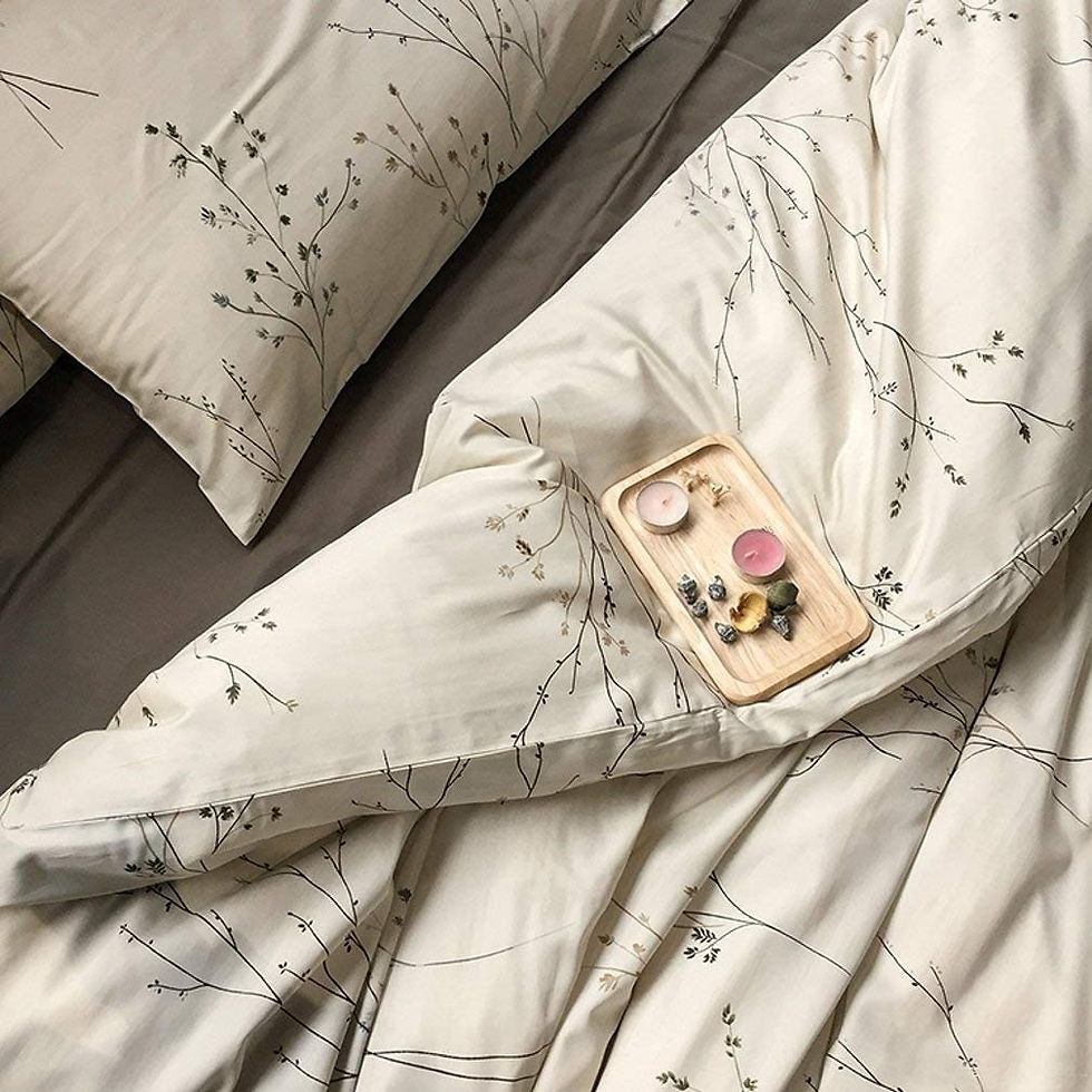 الصورة المصغرة: Modern Vintage Retro Mod Print Bedding Egyptian Cotton Duvet Cover Set Minimali