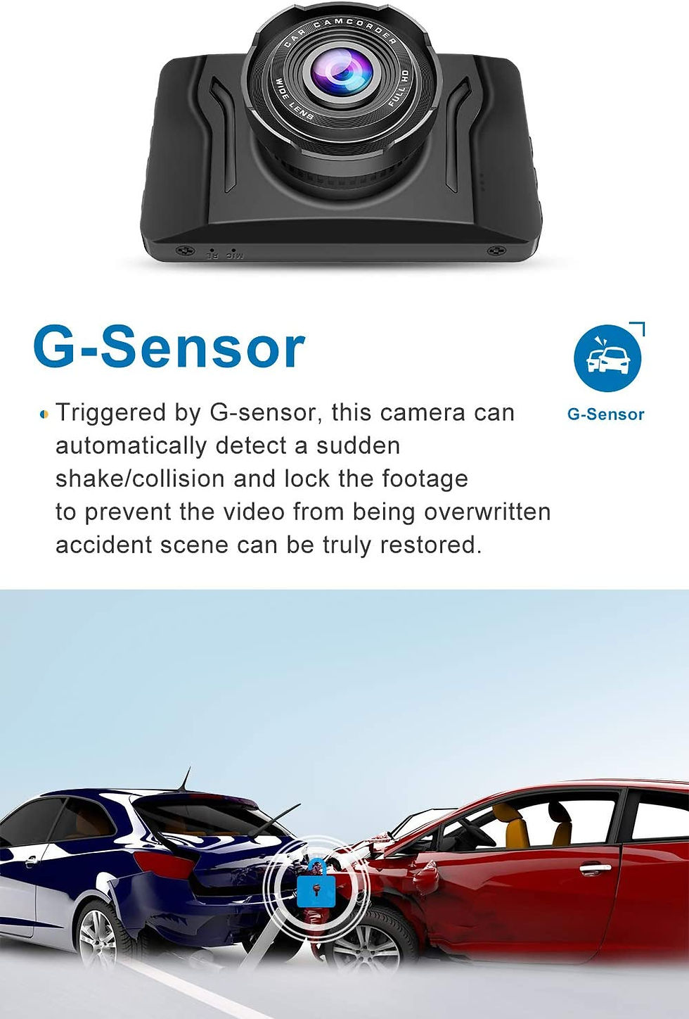 Thumbnail: Dash Cam for Cars 1080P FHD Car Dash Camera CHORTAU 2022 New Version Car Camera