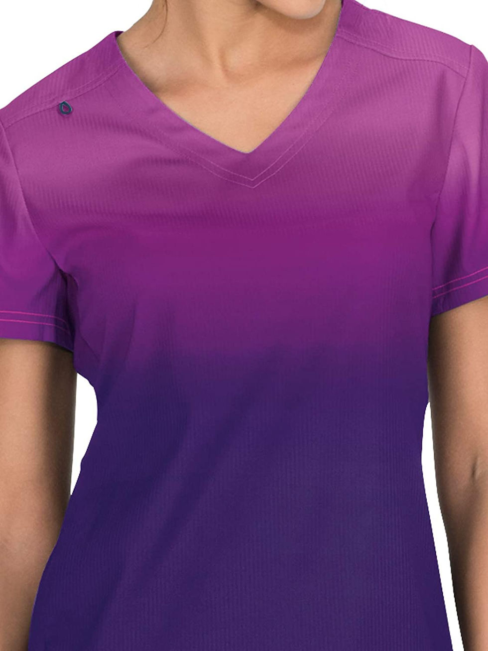 थंबनेल: KOI Lite Zip Pocket Ombre Reform Scrub Top for Women