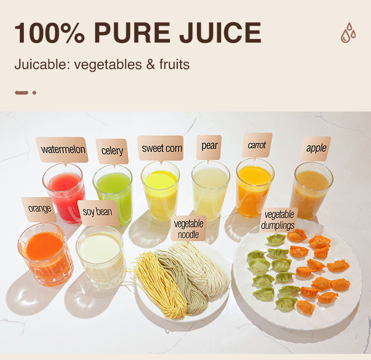 الصورة المصغرة: LUFVEBUT Small Electric Kitchen Appliance home electric fruit juicer food proce