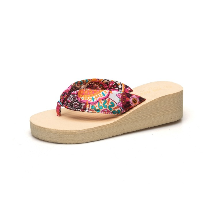 الصورة المصغرة: Wholesale Thick Bottom Flip Flops Cheap Eva Women Slippers Custom Ladies Flip F