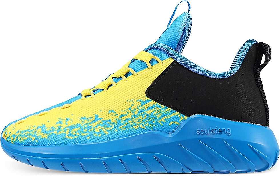 Thumbnail: Soulsfeng Kids Tennis Shoes Lightweight Breathable Boys Running Shoe Fashion Wa