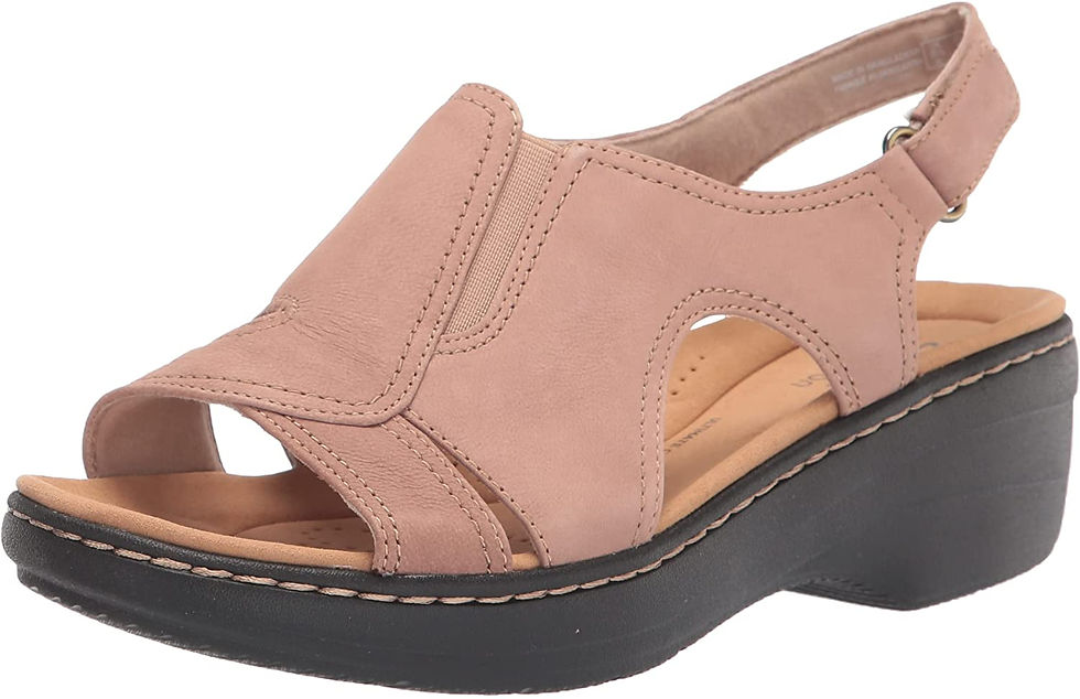 Миниатюра: Clarks Merliah Style Heeled Sandal, Sand Leather, 7 Wide