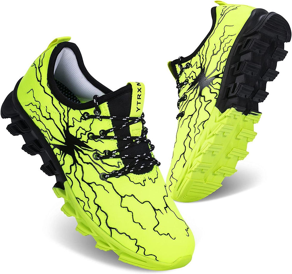 Thumbnail: YAQILUBEI Boys Girls Shoes Lightweight Kids Tennis Sneakers Athletic Sports Run