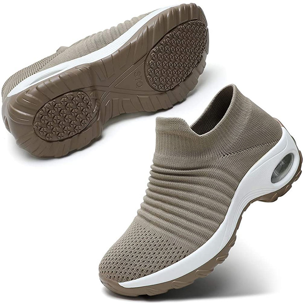 Миниатюра: STQ Slip On Breathe Mesh Walking Shoes Women Fashion Sneakers Comfort Wedge Pla