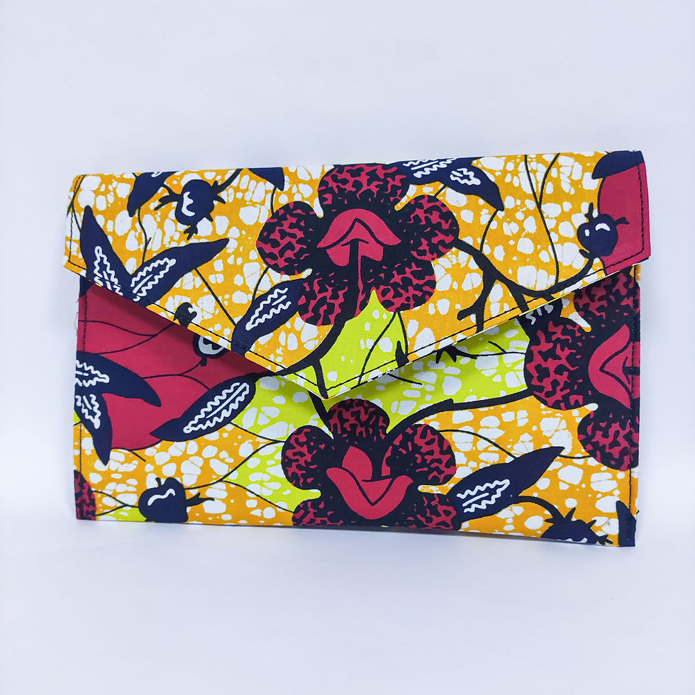 Thumbnail: Luxury Shenbolen African Print Wax Fabric Clutch Bags Fashionable Attractive Fe