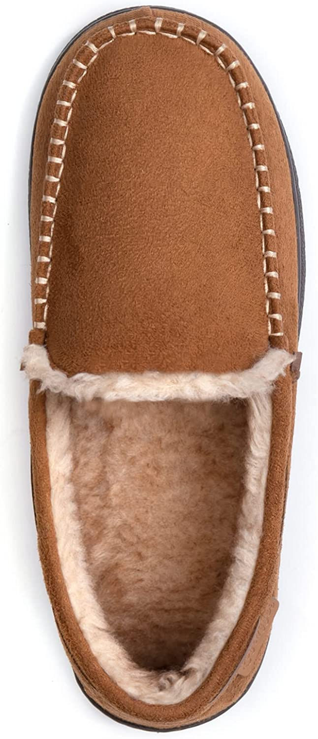 Miniature : Zigzagger Men's Moccasin Slippers Memory Foam House Shoes