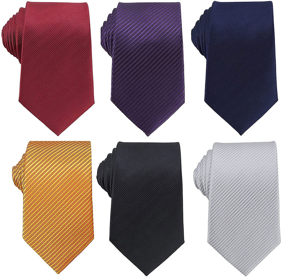 थंबनेल: WeiShang Lot 6 PCS Classic Men's Silk Tie Necktie Woven JACQUARD Neck Ties
