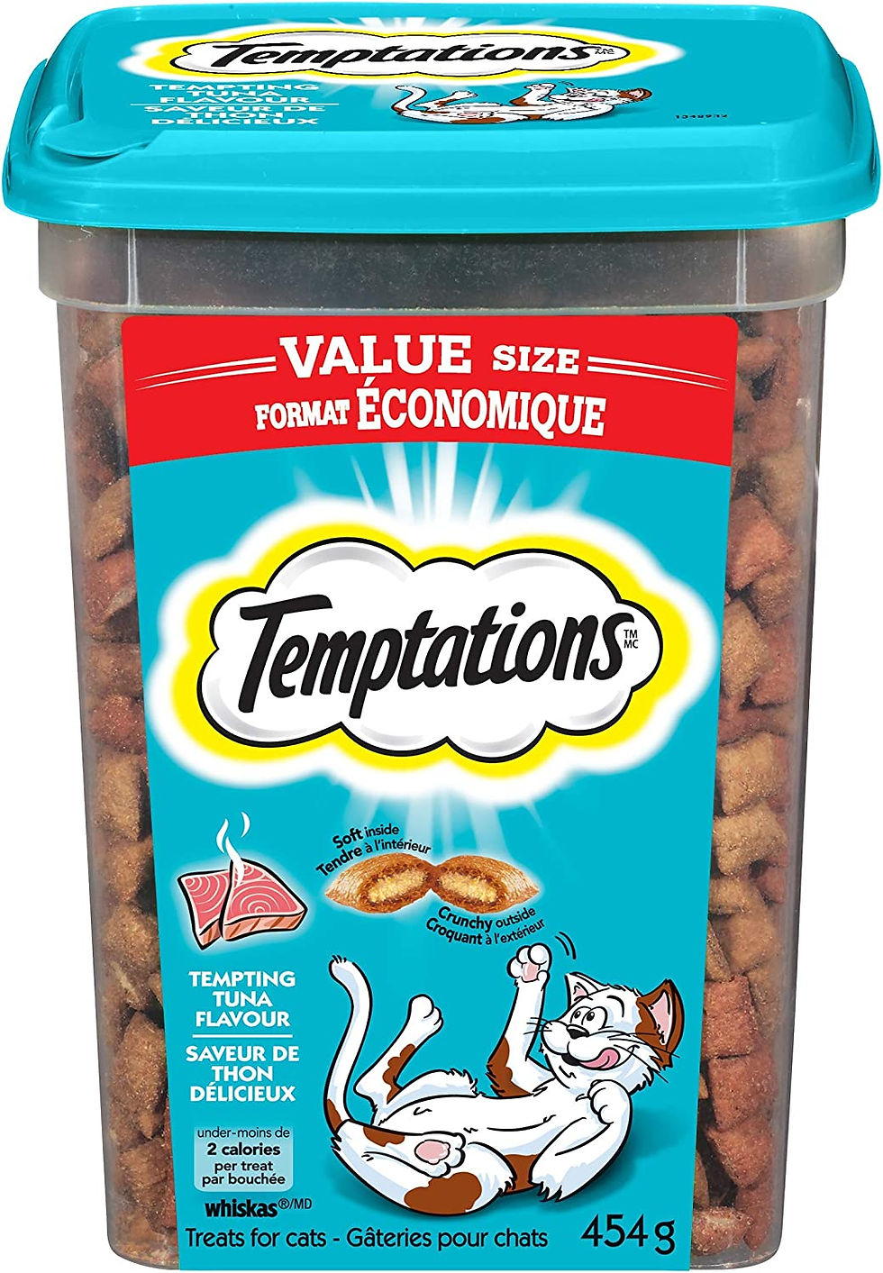 Thumbnail: Temptations Cat Treats, Tasty Chicken Flavour, 454g Tub