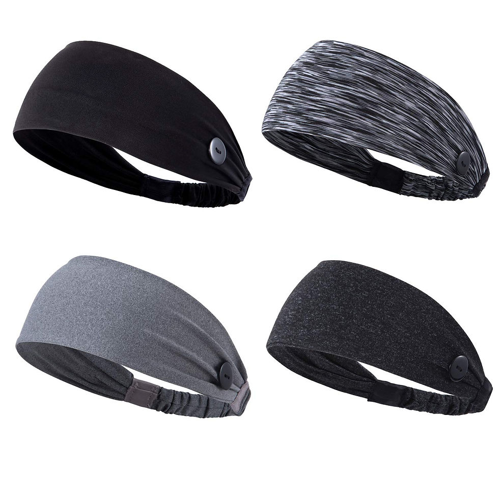 थंबनेल: 4Pcs Headbands with Buttons Face mask for Doctor Nurse Protect Ears Elasticity 