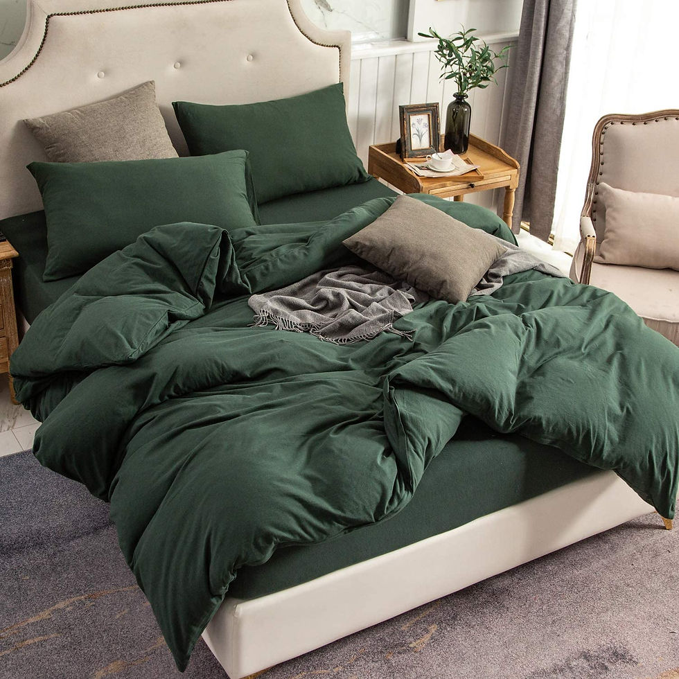 الصورة المصغرة: PURE ERA Jersey Knit Duvet Cover Set 100% T-Shirt Cotton Super Soft Comfy, Soli