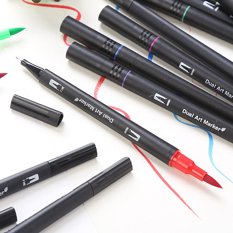 Thumbnail: Dual Tip Artist Brush Pens 