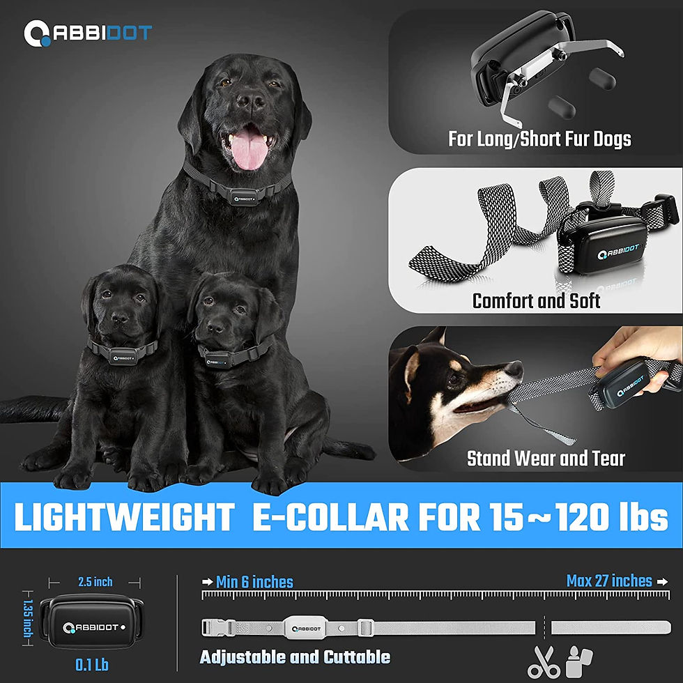 Thumbnail: ABBIDOT Dog Training Collar - [2022 Upgrade] Shock Collar for Large Dog, 5 Trai