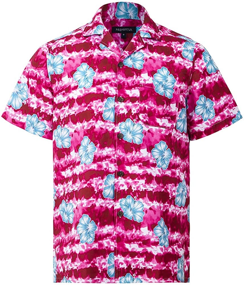 Miniature : Hawaiian Shirts for Men Regular Fit Short Sleeve Mens Hawaiian Shirts with Larg