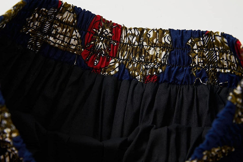 Thumbnail: Women African Skirt Dutch Ankara Tradition Print Wax Patchwork Skirts Full Circ