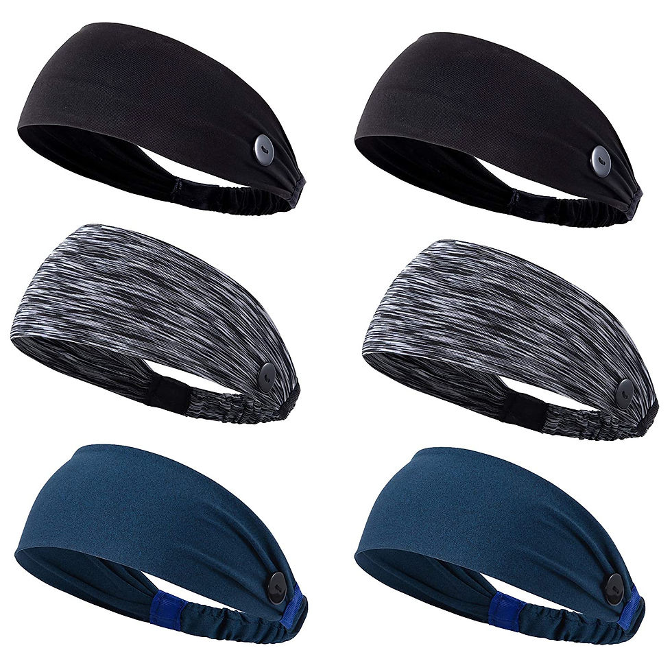 थंबनेल: 4Pcs Headbands with Buttons Face mask for Doctor Nurse Protect Ears Elasticity 