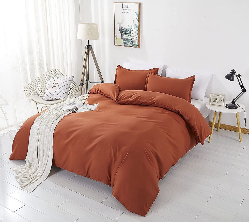 الصورة المصغرة: Alazuria Bedding Duvet Cover 3 Piece Set 100% Washed Microfiber-Ultra Soft Brea