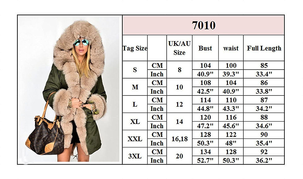 Miniatura: Roiii Women Thicken Warm Winter Coat Hood Down Parka Faux Fur Outdoor Overcoat 