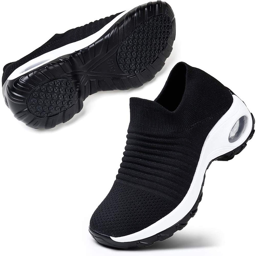 Миниатюра: STQ Slip On Breathe Mesh Walking Shoes Women Fashion Sneakers Comfort Wedge Pla