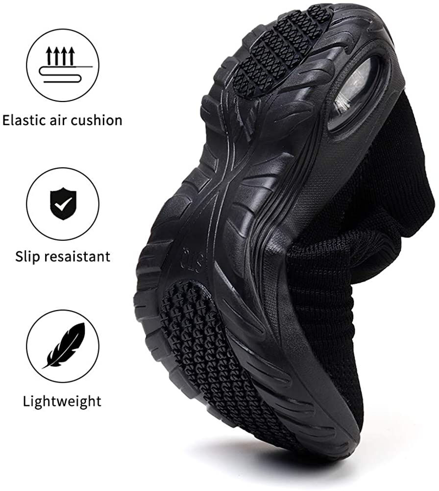 Миниатюра: STQ Slip On Breathe Mesh Walking Shoes Women Fashion Sneakers Comfort Wedge Pla