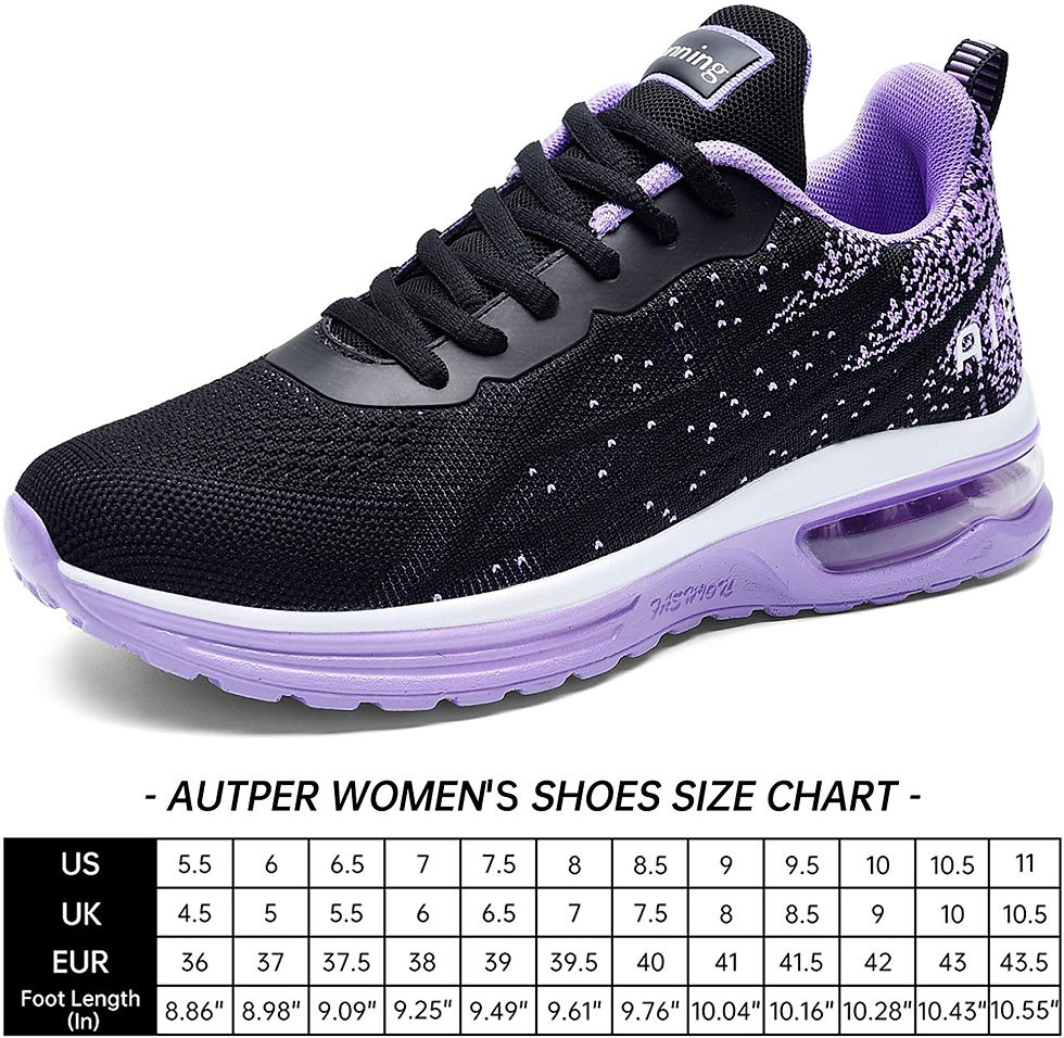 थंबनेल: Autper Women's Air Athletic Tennis Running Sneakers Lightweight Sport Gym Joggi