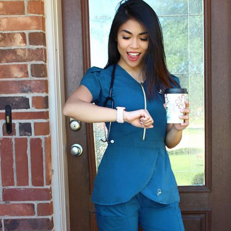 Thumbnail: FUXIN Medical Scrub Fabric Pants Brands Uniforms Sets Dental Nurse Hospital Uni
