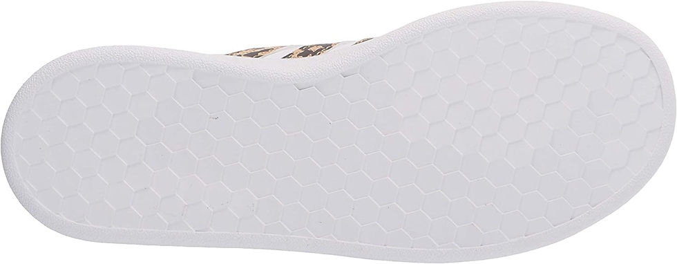 Thumbnail: adidas Grand Court Sneaker, White/White/White/Champagne Metallic, 4 US Unisex B